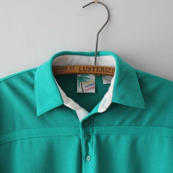 Vintage Turquoise Polo Shirt - Picture 3 of 9